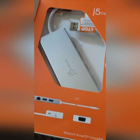 NIB - J5 create USB 3.0 Mini Dock to connect multiple Computer Monitors - Picture 3 of 4